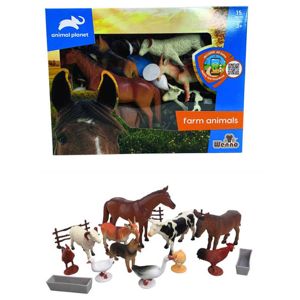 Wenno - Farm Animals Play Set - 15pcs