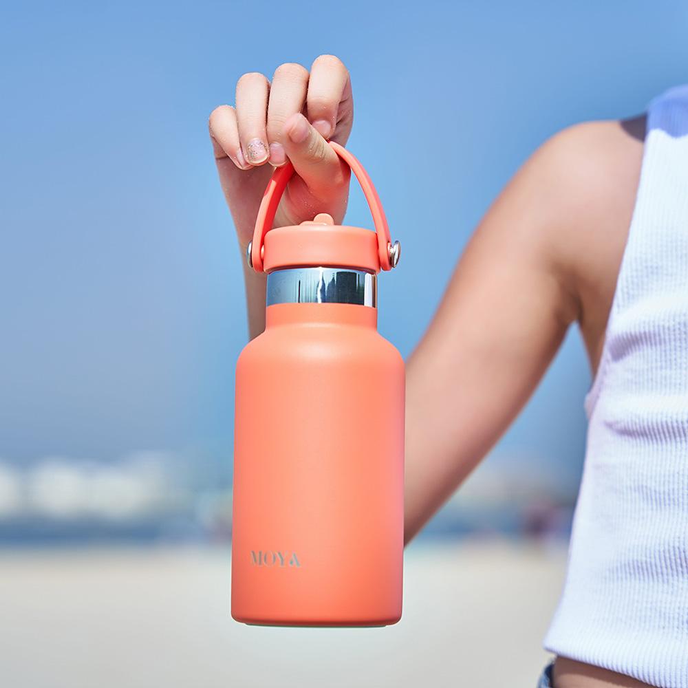 Moya - Seashell Insulated Sustainable Water Bottle - 350ml - Coral