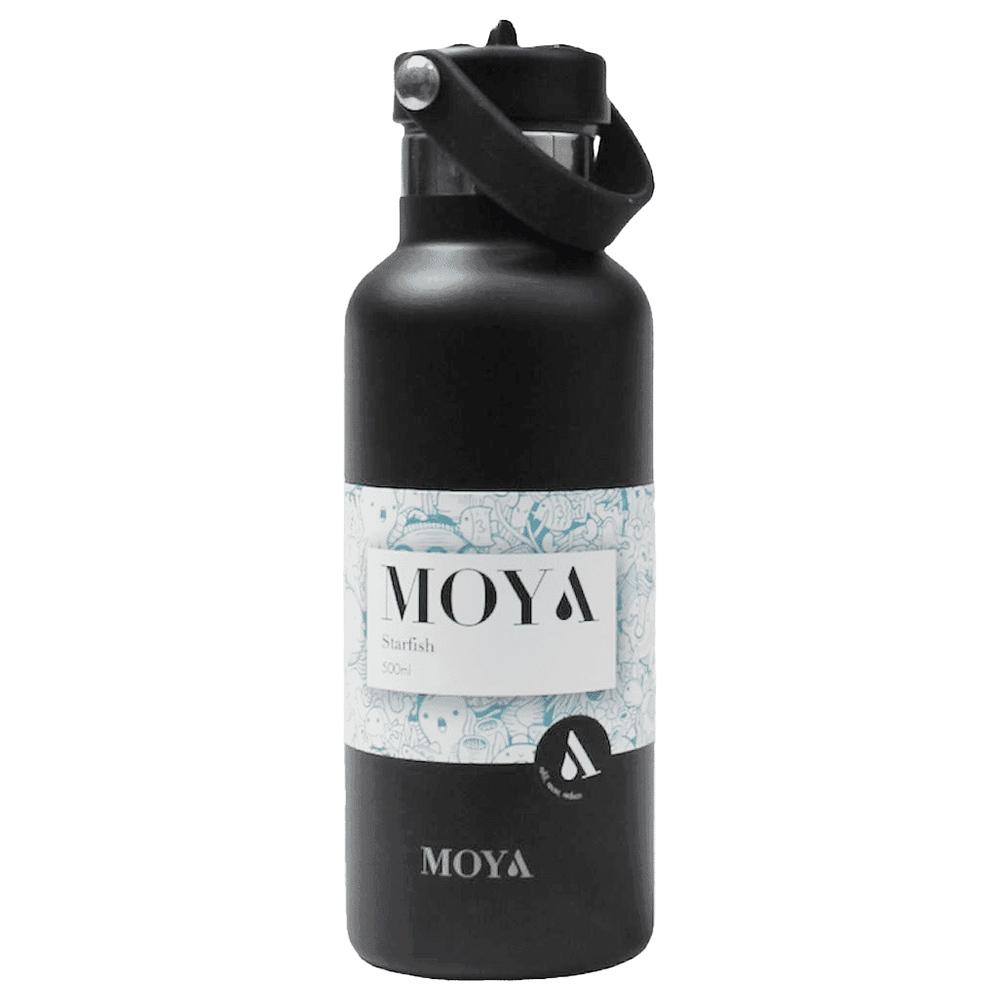 Moya - Starfish Insulated Sustainable Water Bottle - 500ml - Black