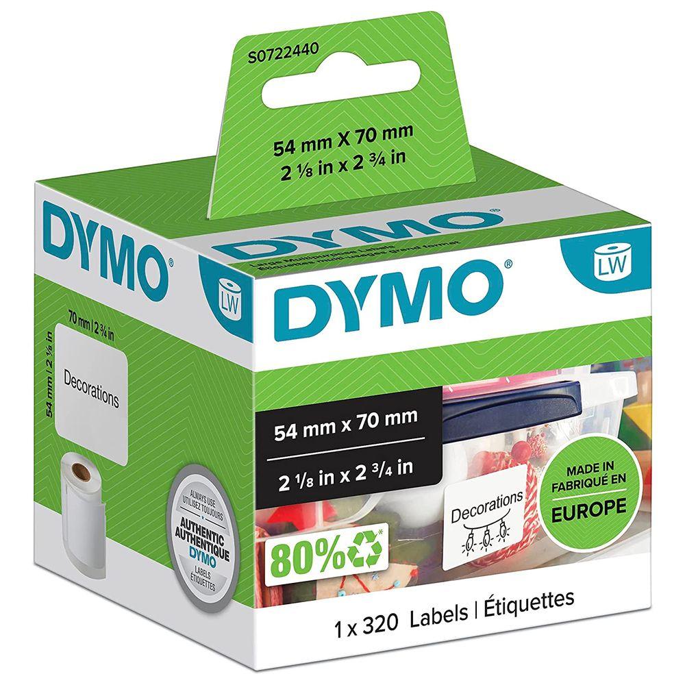 Dymo - Self Adhesive Multi-Purpose Label - White - 320pcs