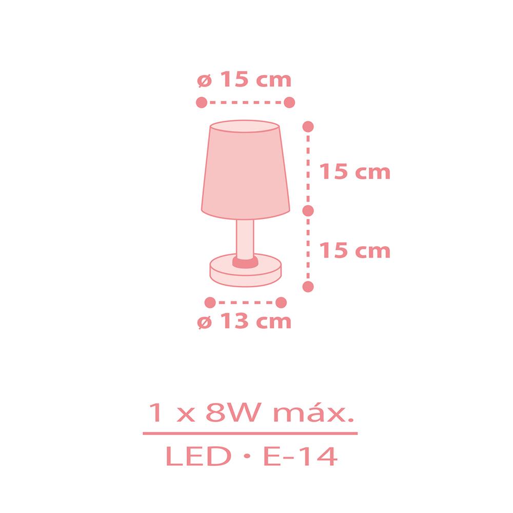 ChildrenLighting - Star Light Teenage Table Lamp - Pink