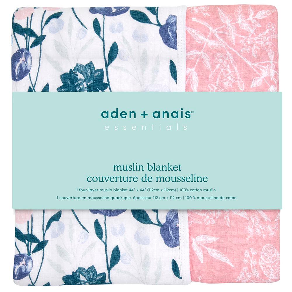 Aden + Anais - Essentials Cotton Muslin Blanket - Flowers Bloom