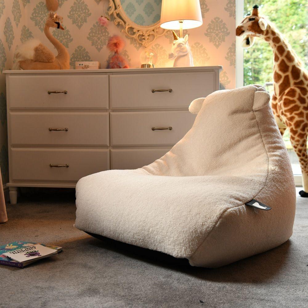 Extreme Lounging - Mini Teddy Bean Bag - Ivory