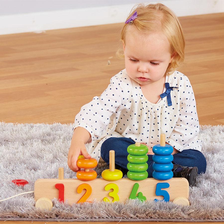 TTS - Wooden Counting Stacking Toy