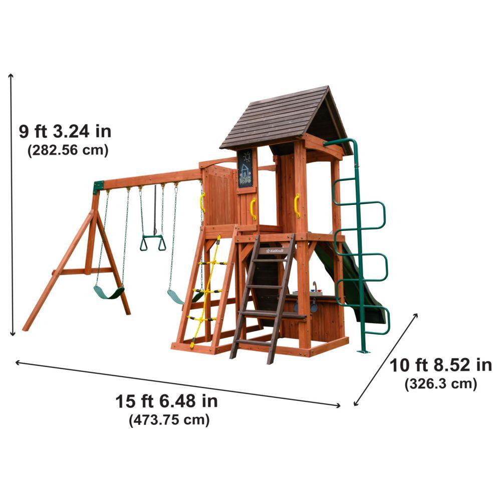 Kidkraft - Raptor Trail Wooden Swing Set