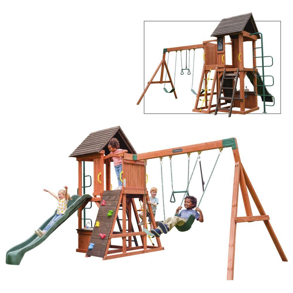 Kidkraft - Raptor Trail Wooden Swing Set