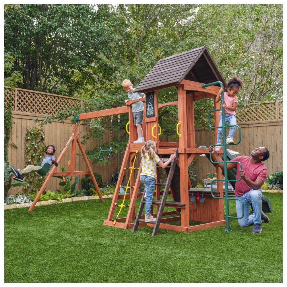 Kidkraft - Raptor Trail Wooden Swing Set