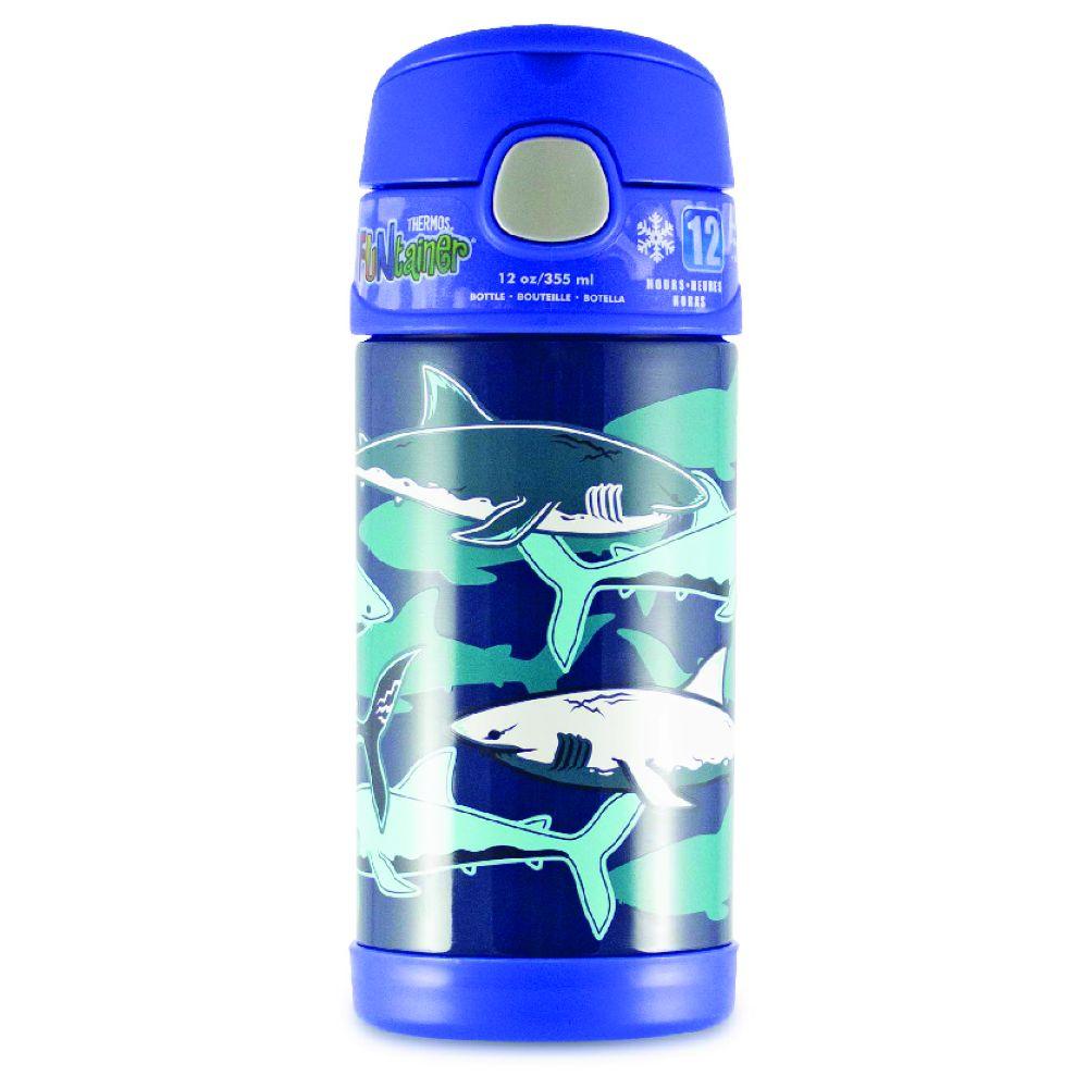 Thermos - Stainless Steel Vaccum Insulated Bottle - Sharks - 355 ml