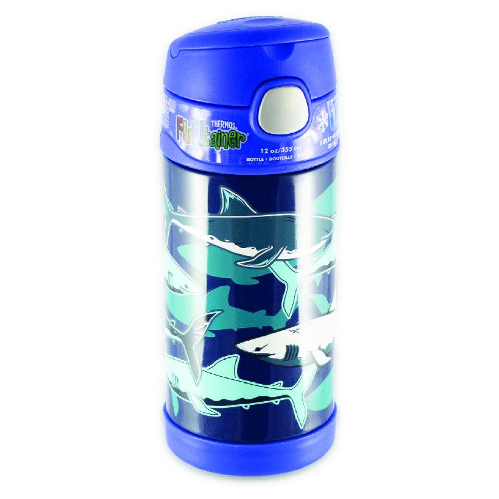 Thermos - Stainless Steel Vaccum Insulated Bottle - Sharks - 355 ml