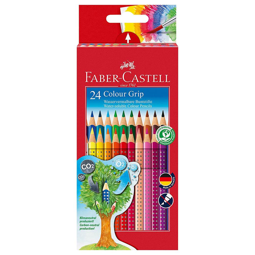 Faber-Castell - Colour Grip Water-Soluble Pencil - 24pcs