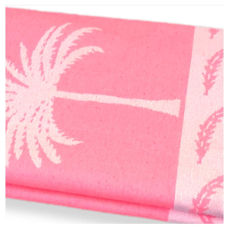 Hammam Corner - 100% Recycled Cotton Palm Beach Towel - Pink