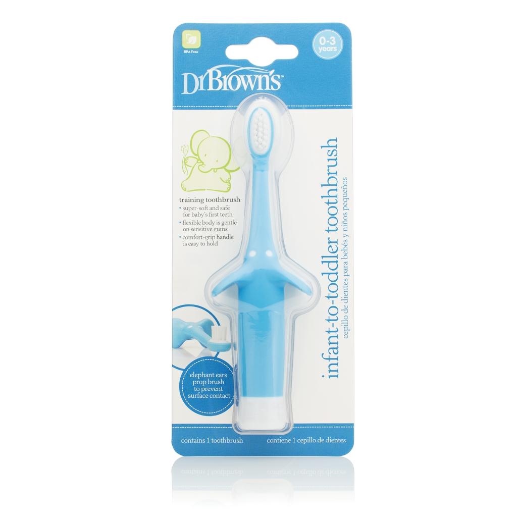 Dr. Browns Infant-to-Toddler Toothbrush Blue