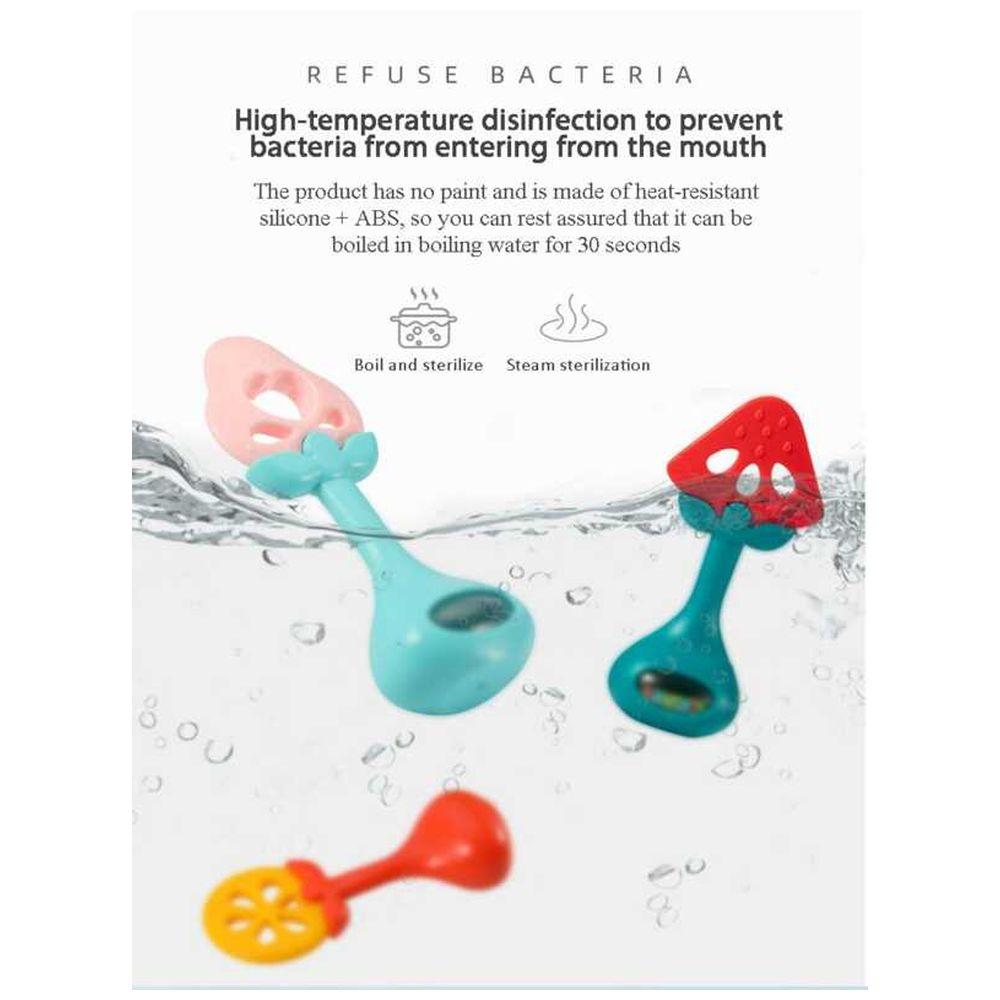 Huanger - Baby Fruit Teether w/ Rattle - Strawberry