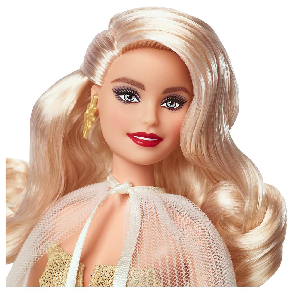 Mattel Games - Barbie Holiday Doll - Blonde - Gold