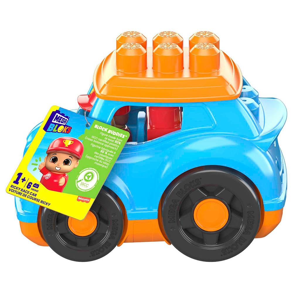 Mattel Games - Mega Bloks Lil' Vehicles Ricky Race Car - 6pcs