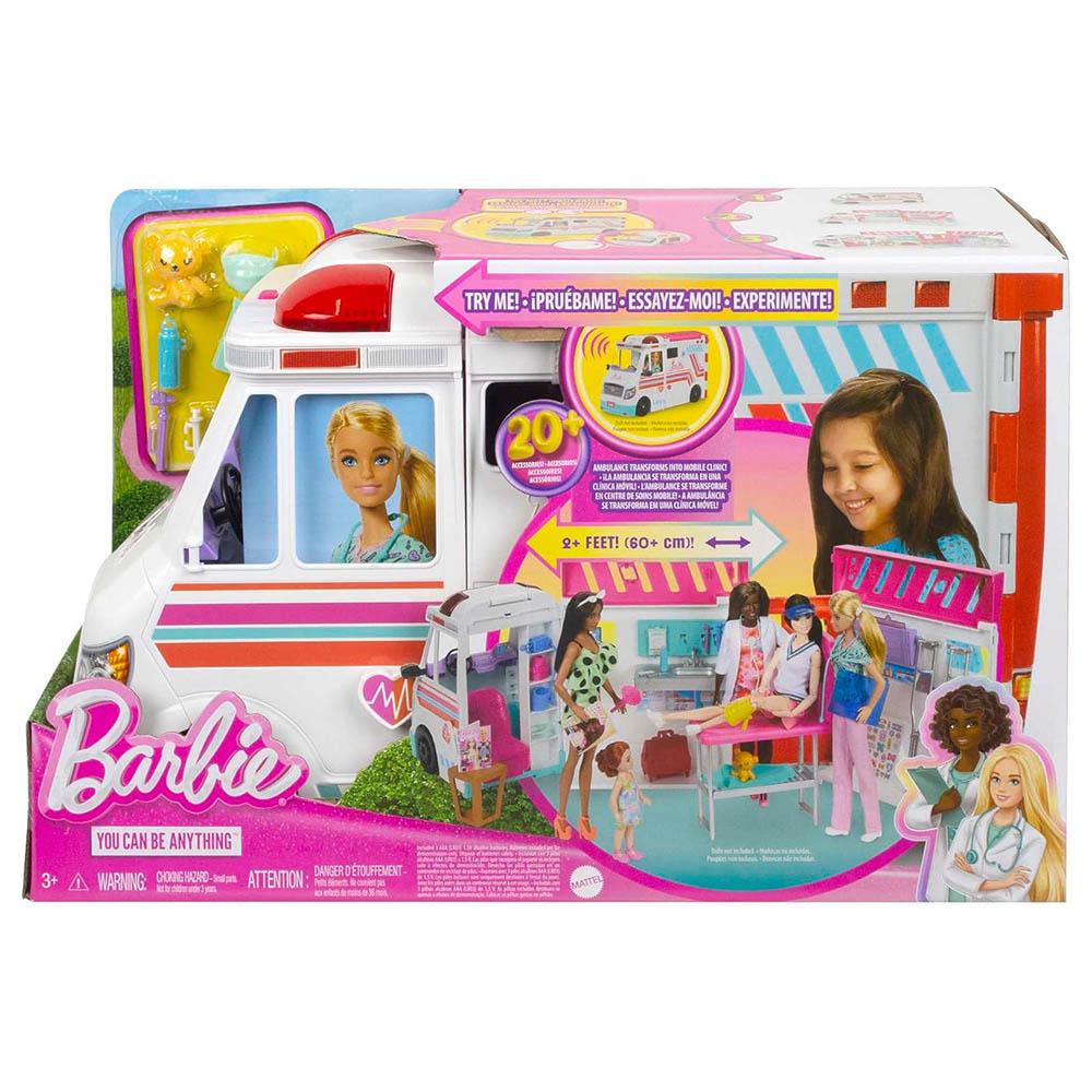 Mattel Games - Barbie Care Clinic Doll Playset - 20pcs