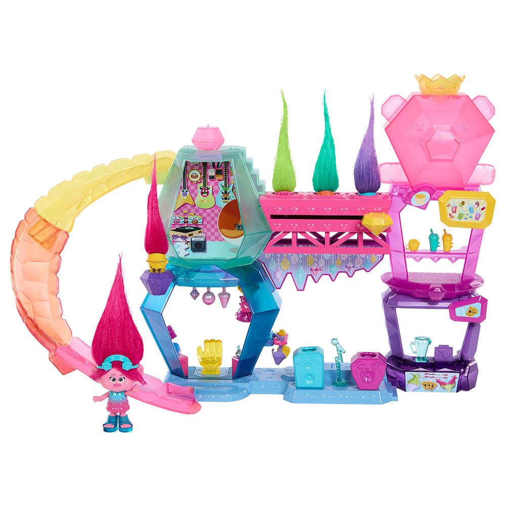 Mattel Games - Trolls Crystal Clubhouse Playset - 32pcs