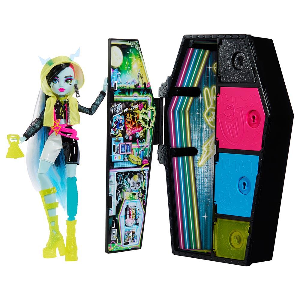 Monster High - Neon Frights Series Doll And Fashion Set - Frankie