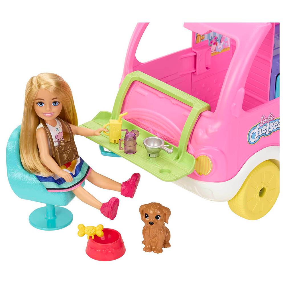 Mattel Games - Barbie Club Chelsea Camper Refresh Playset - 16pcs