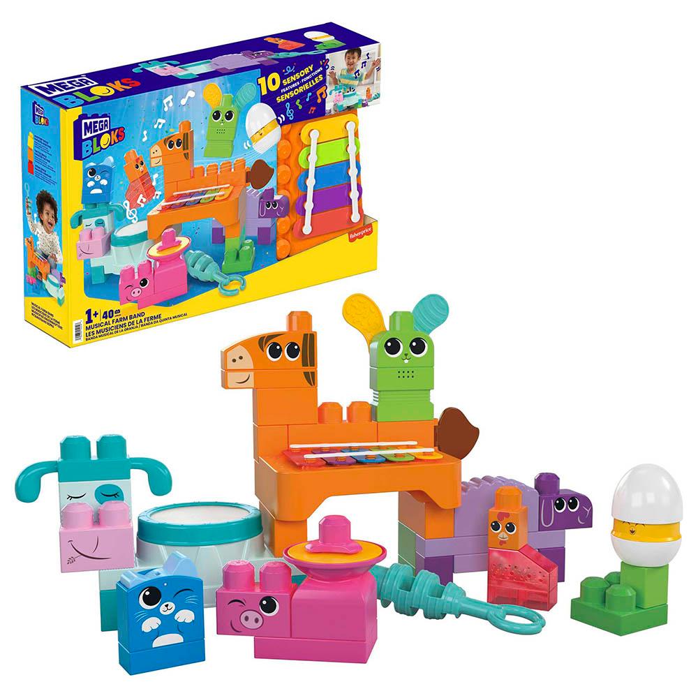 Mattel Games - Mega Bloks Musical Farm Band - 40pcs