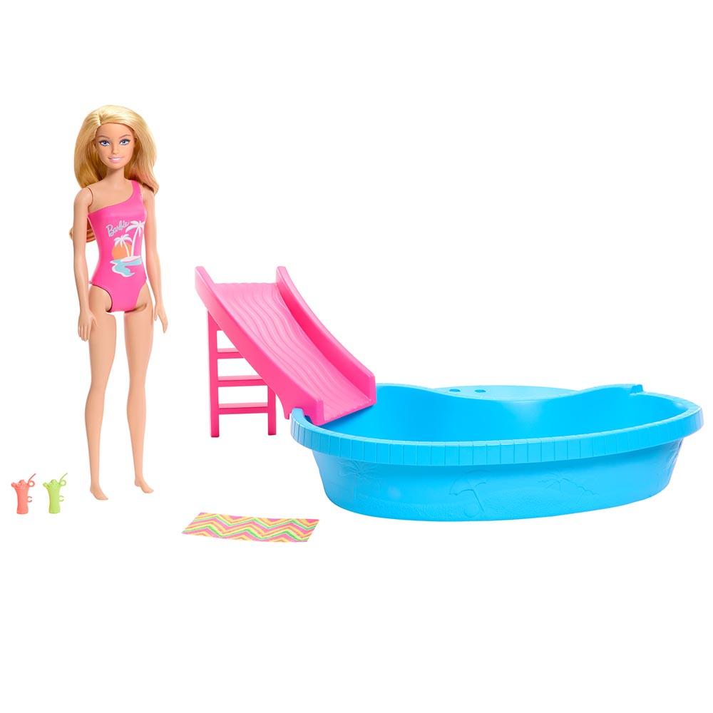 Barbie - Pool With Doll Playset