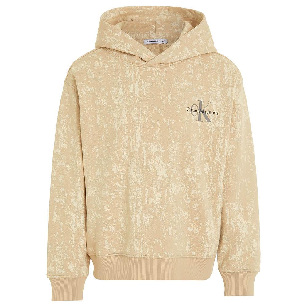 Calvin Klein - Second Skin Aop Hoodie - Beige