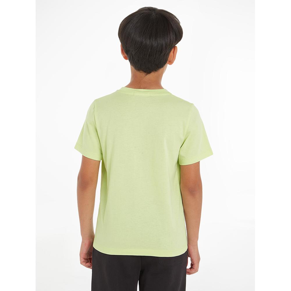 Calvin Klein - Pixel Logo Relaxed Short Sleeve T-Shirt - Green