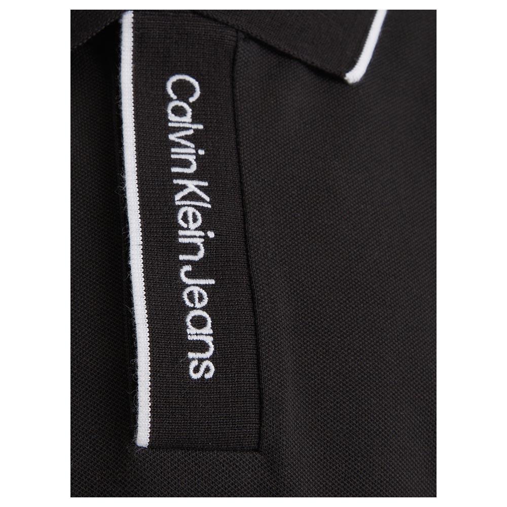 Calvin Klein - Intarsia Logo Polo Shirt - Black