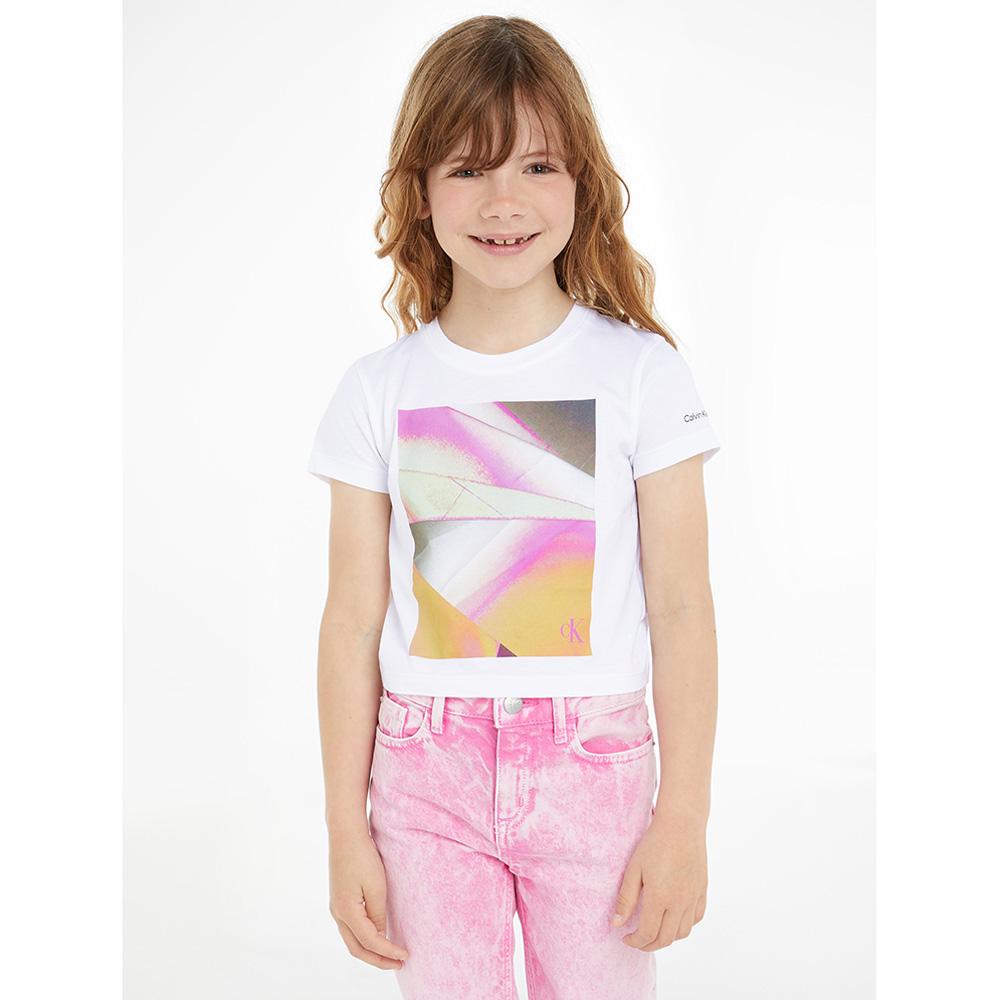 Calvin Klein - Colour Flow Graphic T-Shirt - White