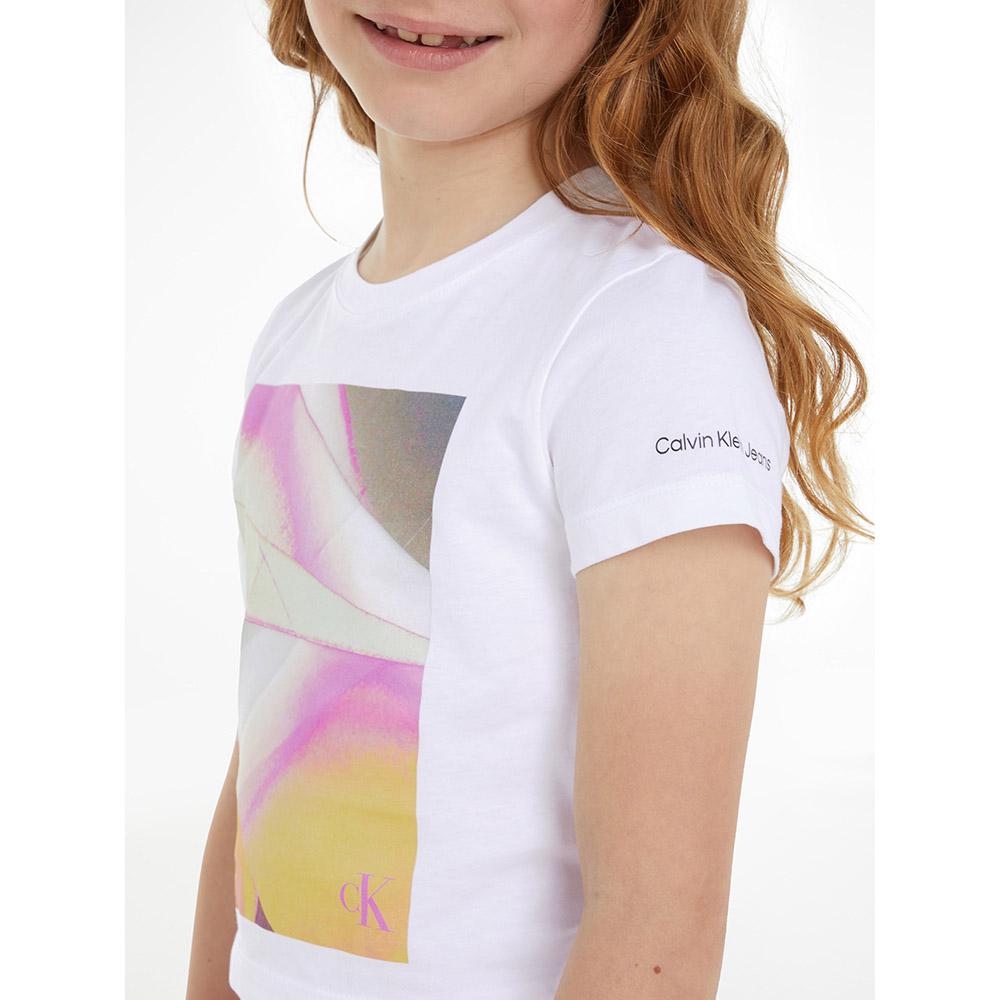 Calvin Klein - Colour Flow Graphic T-Shirt - White