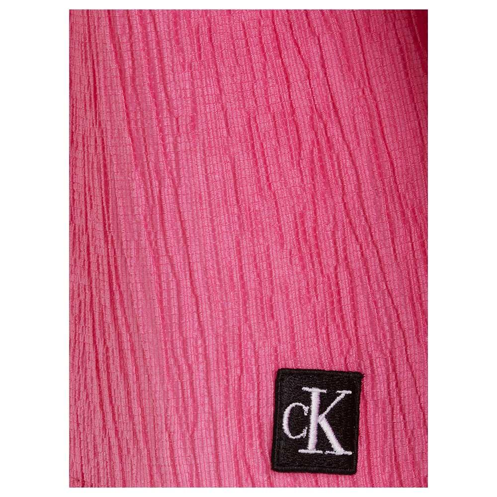 Calvin Klein - Crinkle Short Sleeve Top - Pink