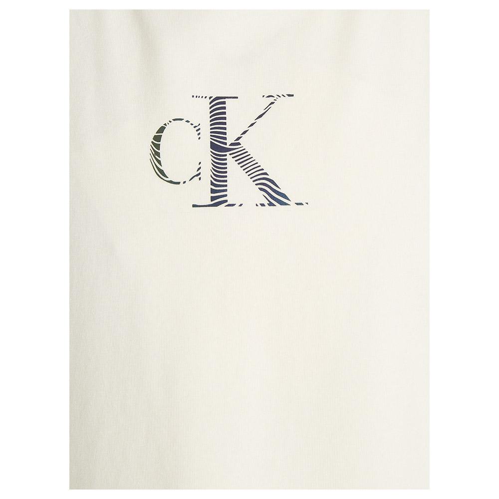 Calvin Klein - Iridescent Ck Logo Tank Top - White