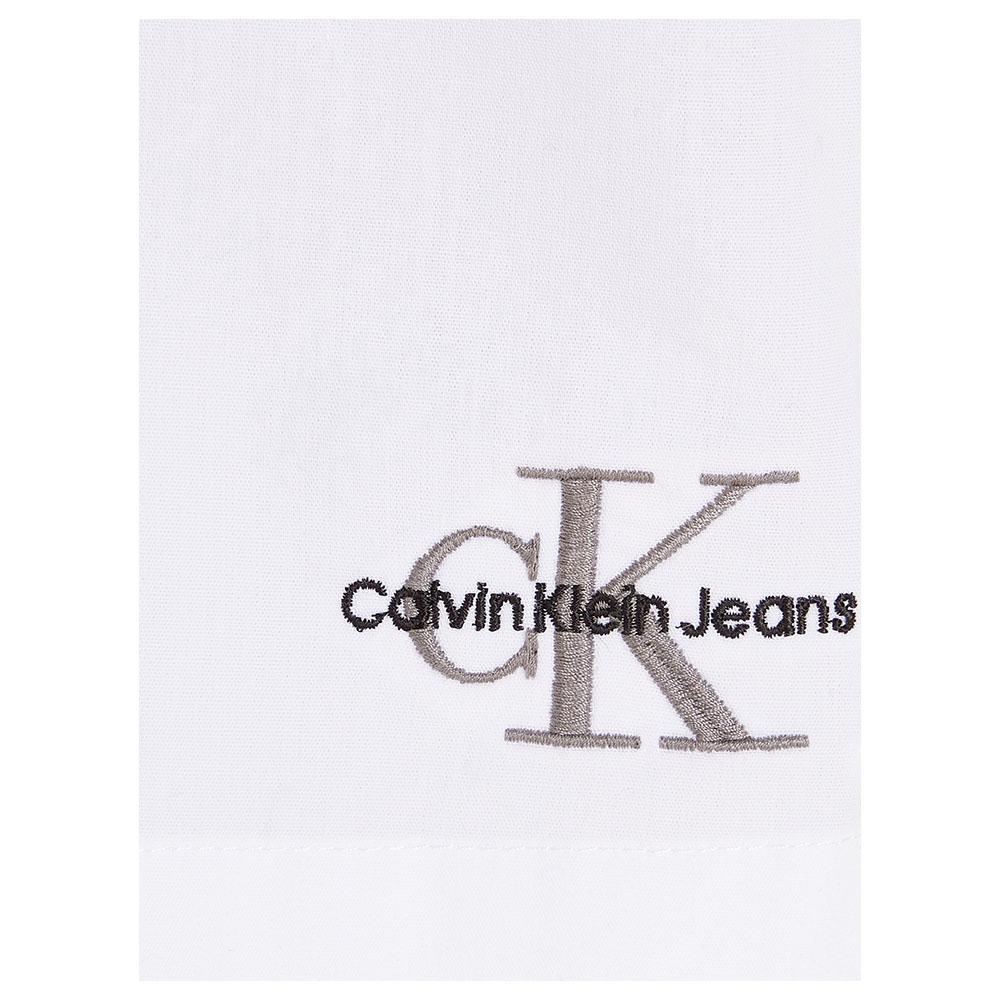 Calvin Klein - Monogram Off Placed Sleeveless Shirt - White