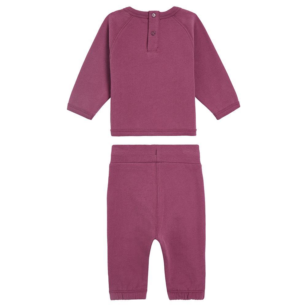 Calvin Klein - 2pc-Set - CK Logo Sweatshirt & Joggers - Amaranth