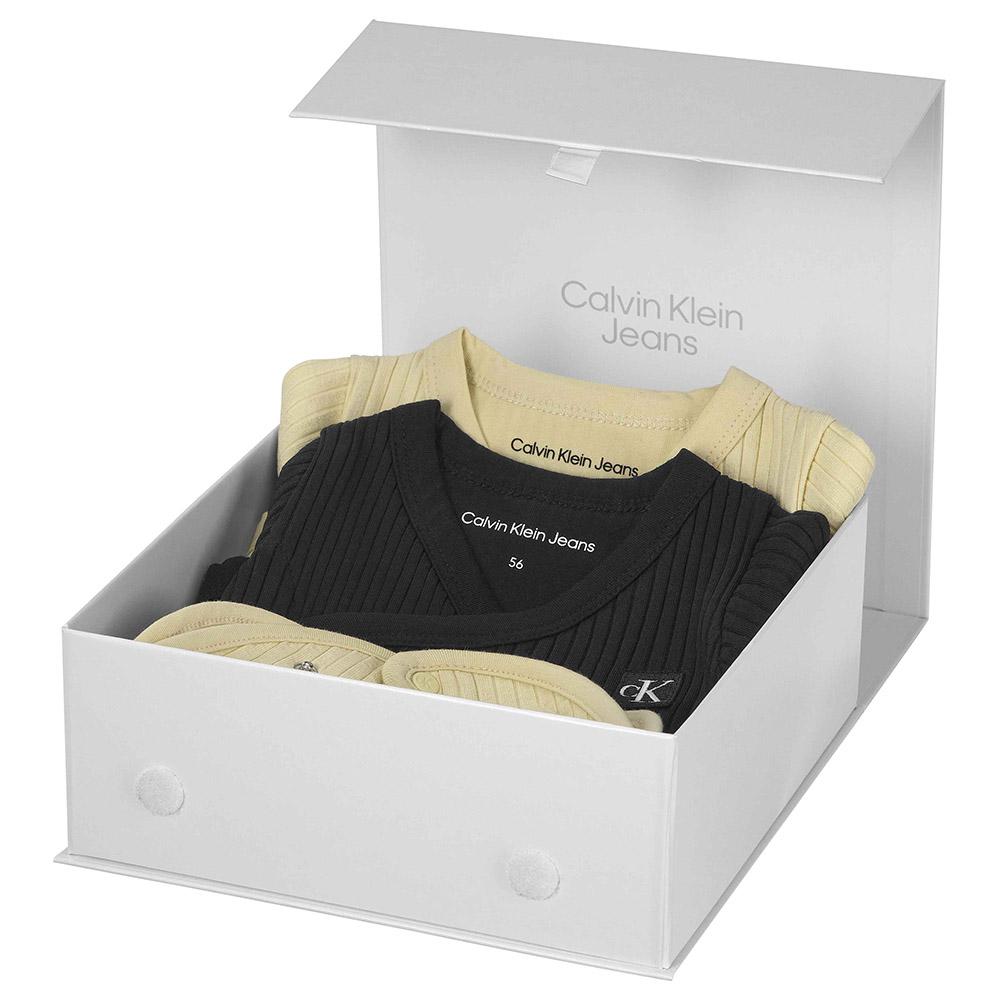 Calvin Klein - 3pc-Set - Rib Long Sleeve Body Set Giftpack