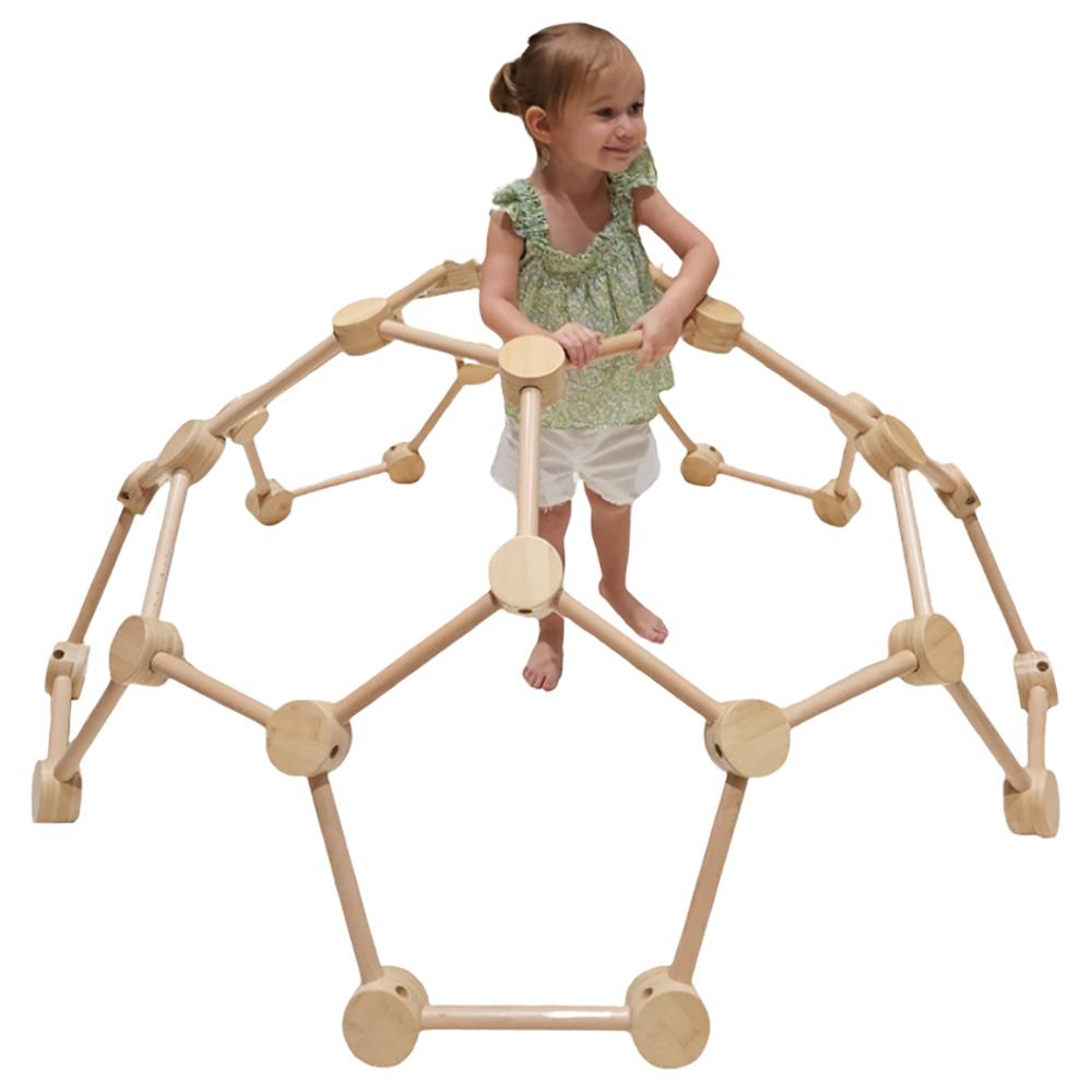 Moon Kids - Wooden Dome Pikler Triangle - Brown