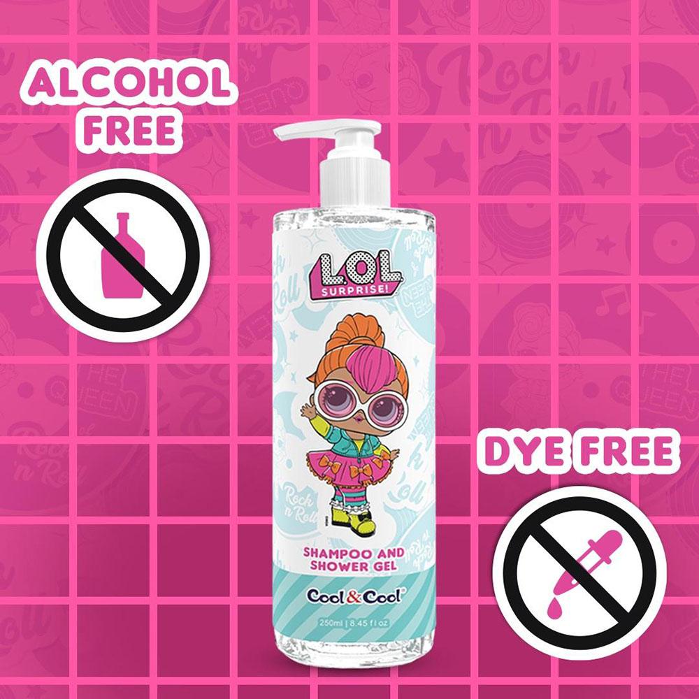 Cool & Cool - LOL Surprise Neon QT Kids Shampoo And Shower Gel - 250ml