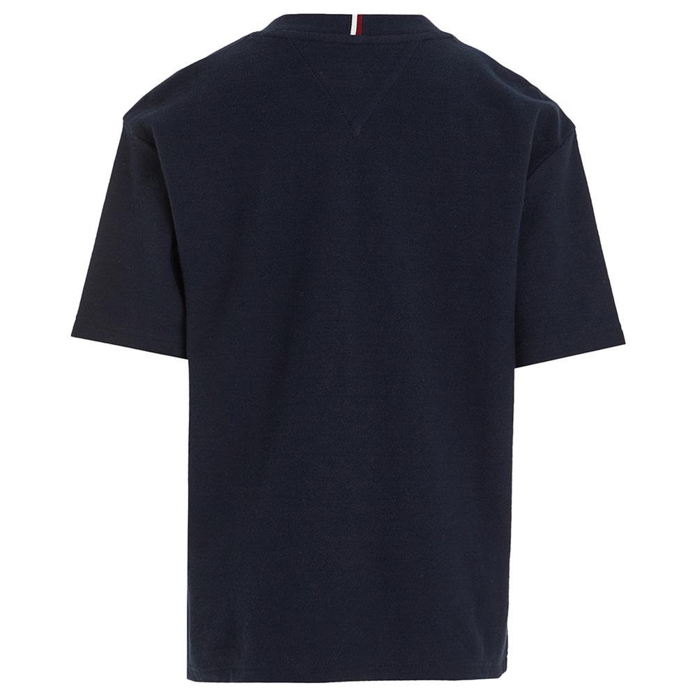 Tommy Hilfiger - Global Stripe Pique Short Sleeves Tee - Blue