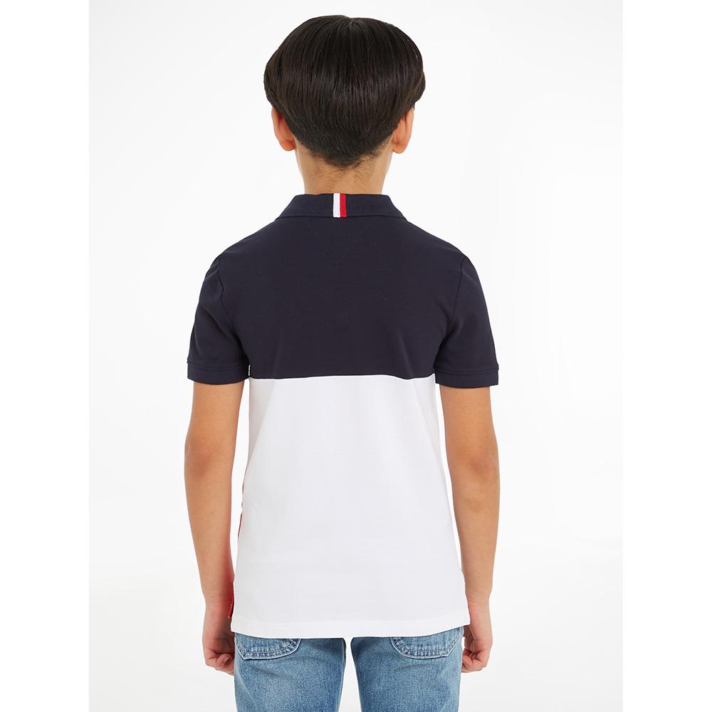 Tommy Hilfiger - Colorblock Short Sleeves Polo T-Shirt - White