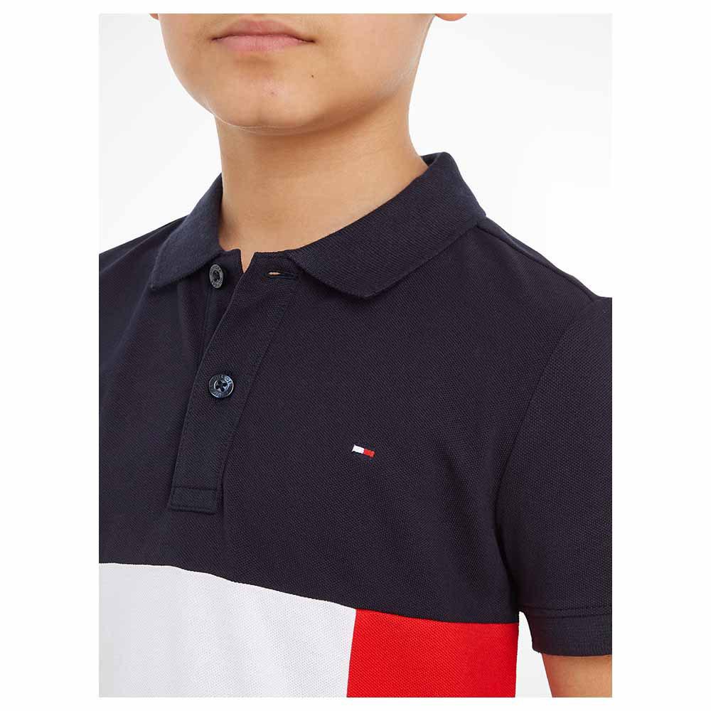 Tommy Hilfiger - Colorblock Short Sleeves Polo T-Shirt - White