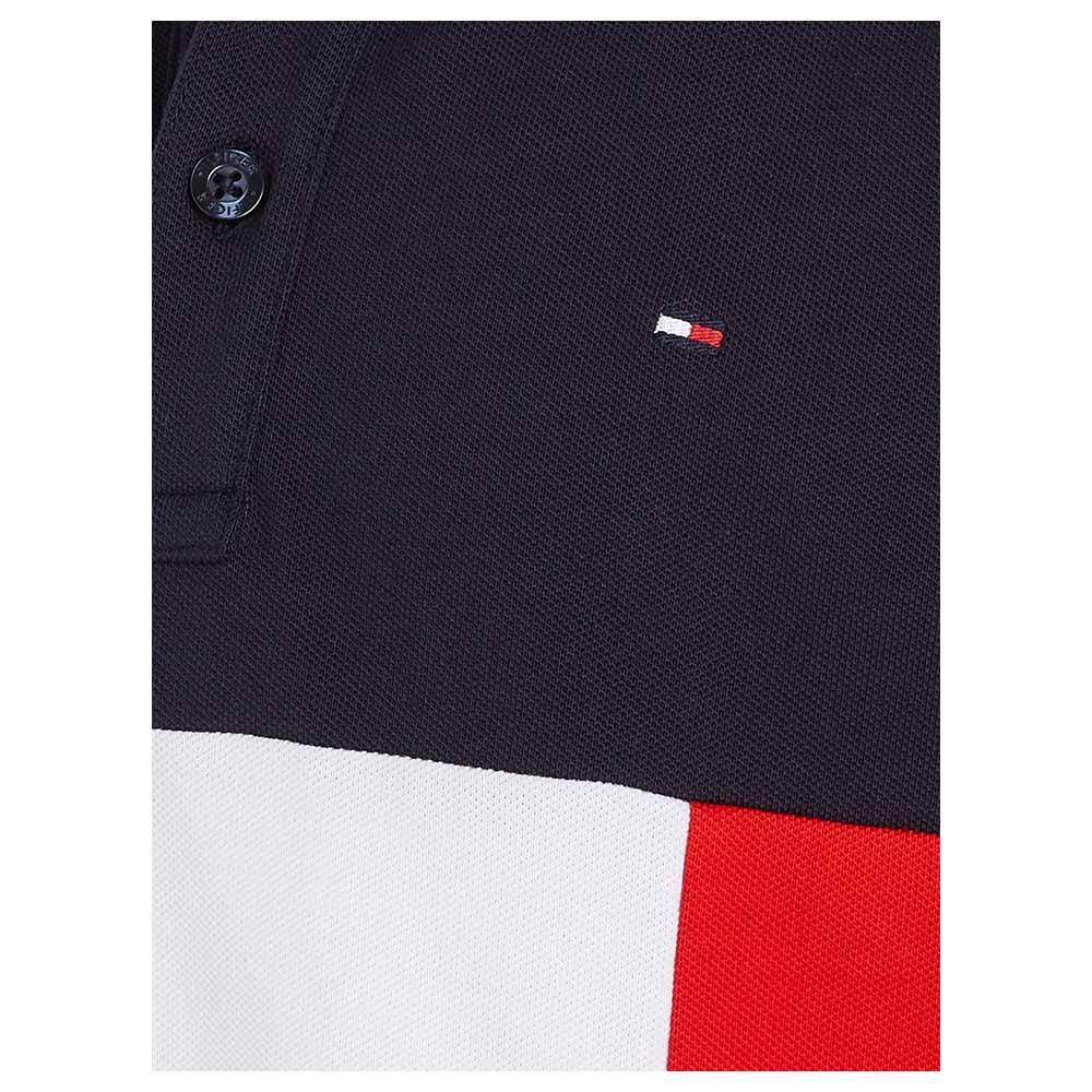 Tommy Hilfiger - Colorblock Short Sleeves Polo T-Shirt - White