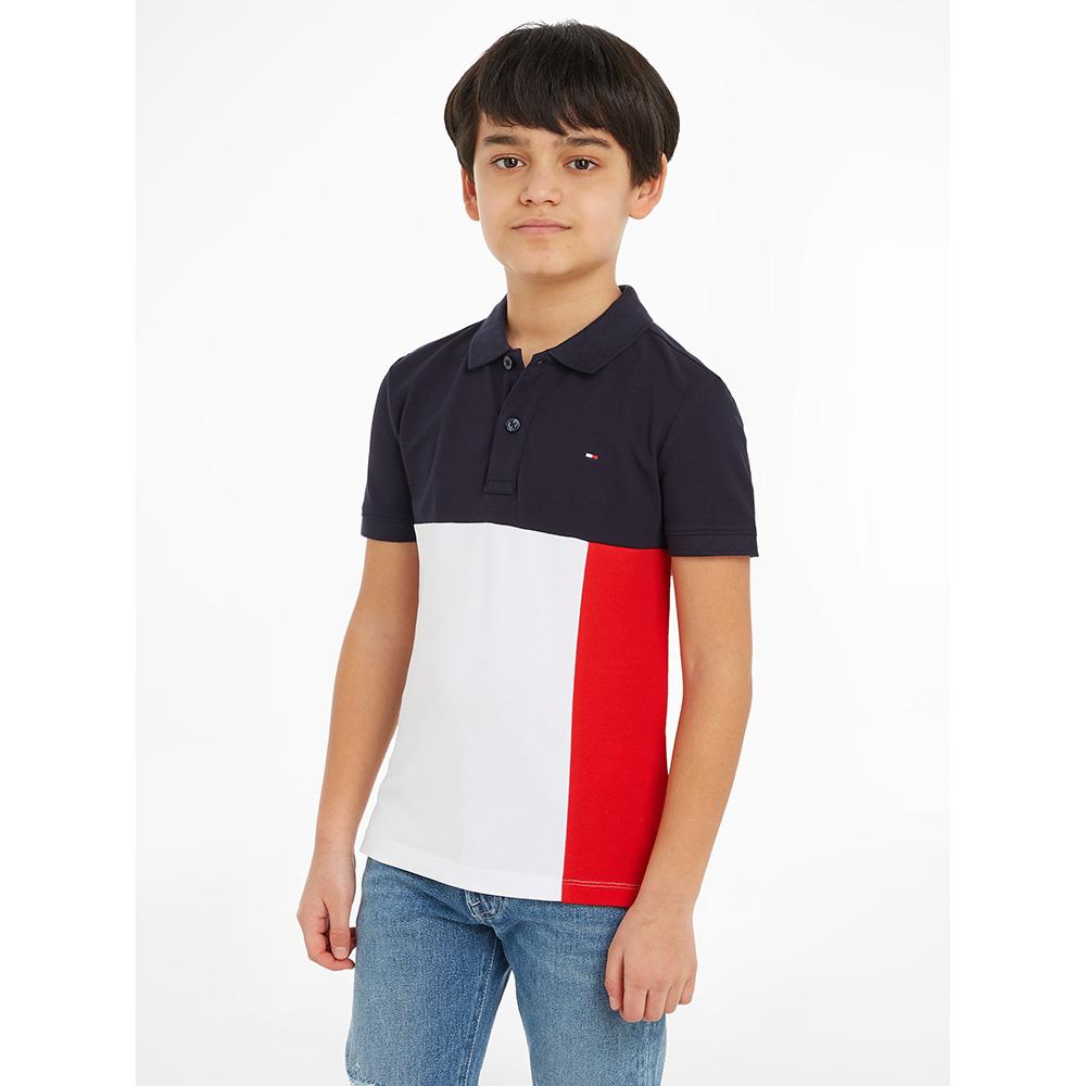 Tommy Hilfiger - Colorblock Short Sleeves Polo T-Shirt - White