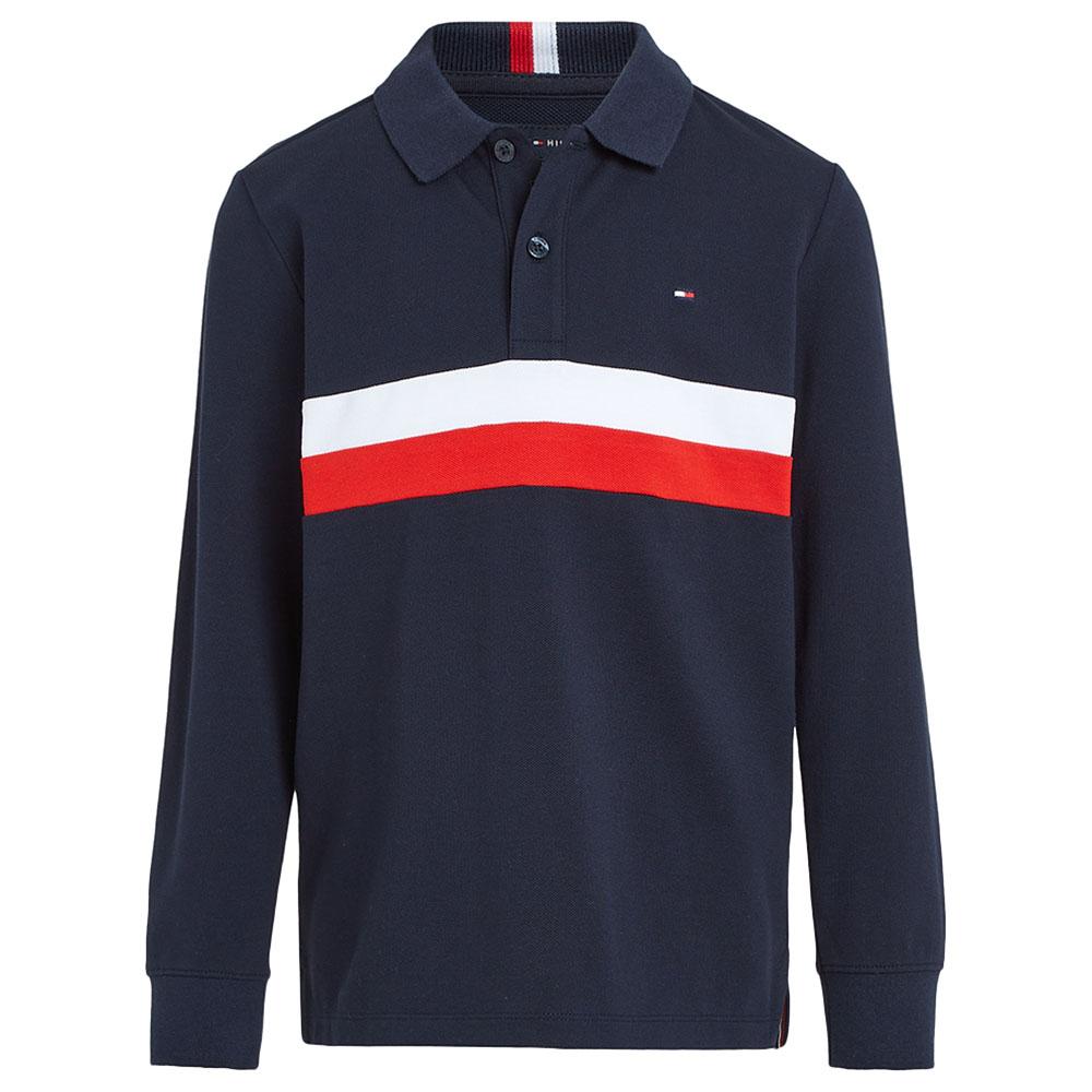 Tommy Hilfiger - Colorblock Longsleeves Polo T-Shirt - Blue