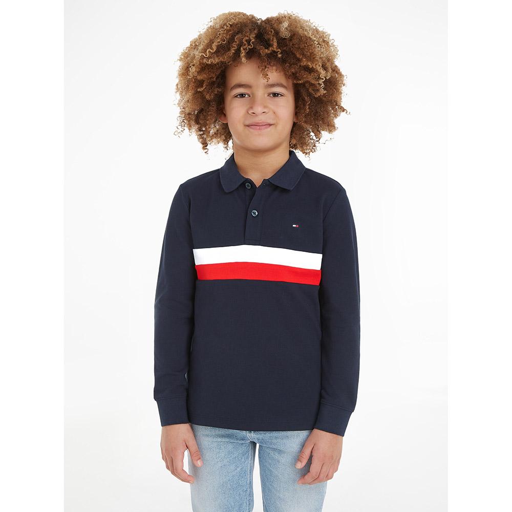 Tommy Hilfiger - Colorblock Longsleeves Polo T-Shirt - Blue