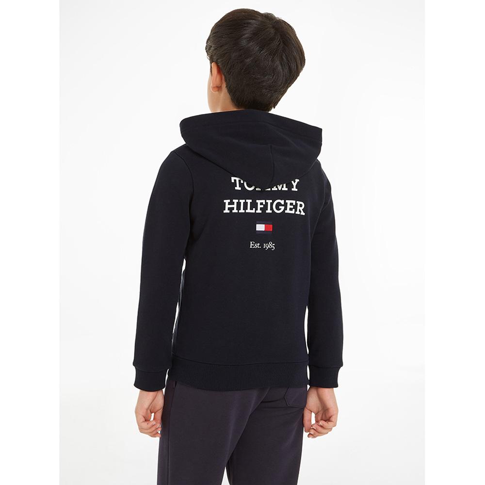 Tommy Hilfiger - TH Logo Full Zip Hoodie - Blue