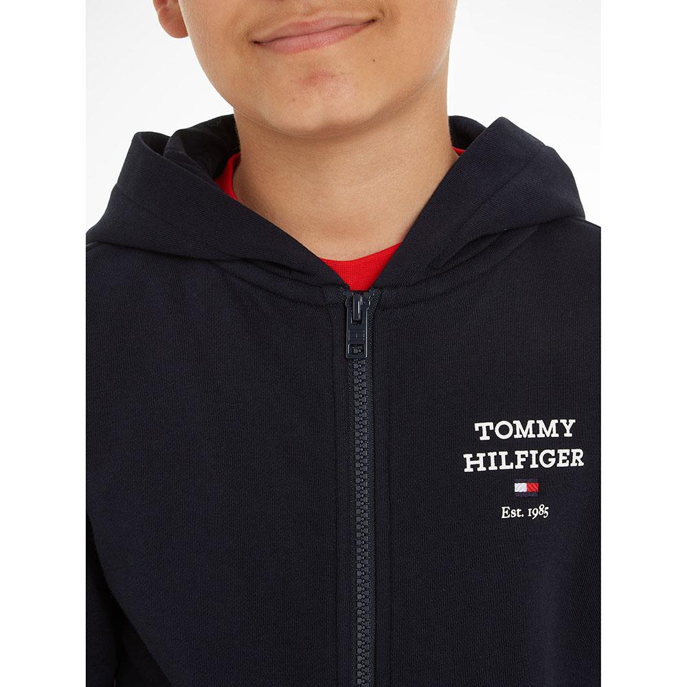 Tommy Hilfiger - TH Logo Full Zip Hoodie - Blue