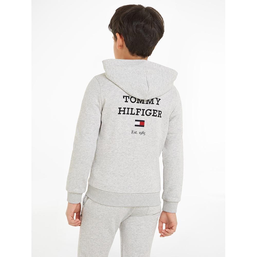 Tommy Hilfiger - TH Logo Full Zip Hoodie - Grey