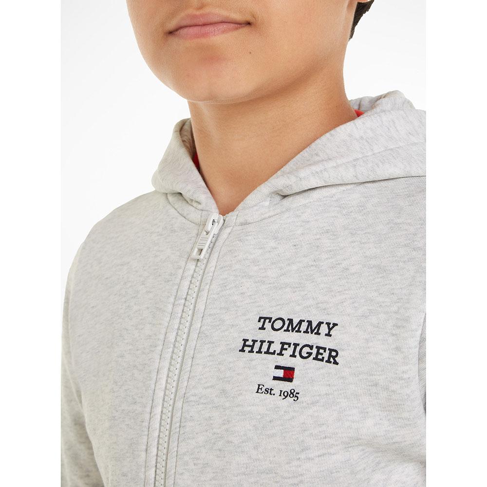 Tommy Hilfiger - TH Logo Full Zip Hoodie - Grey