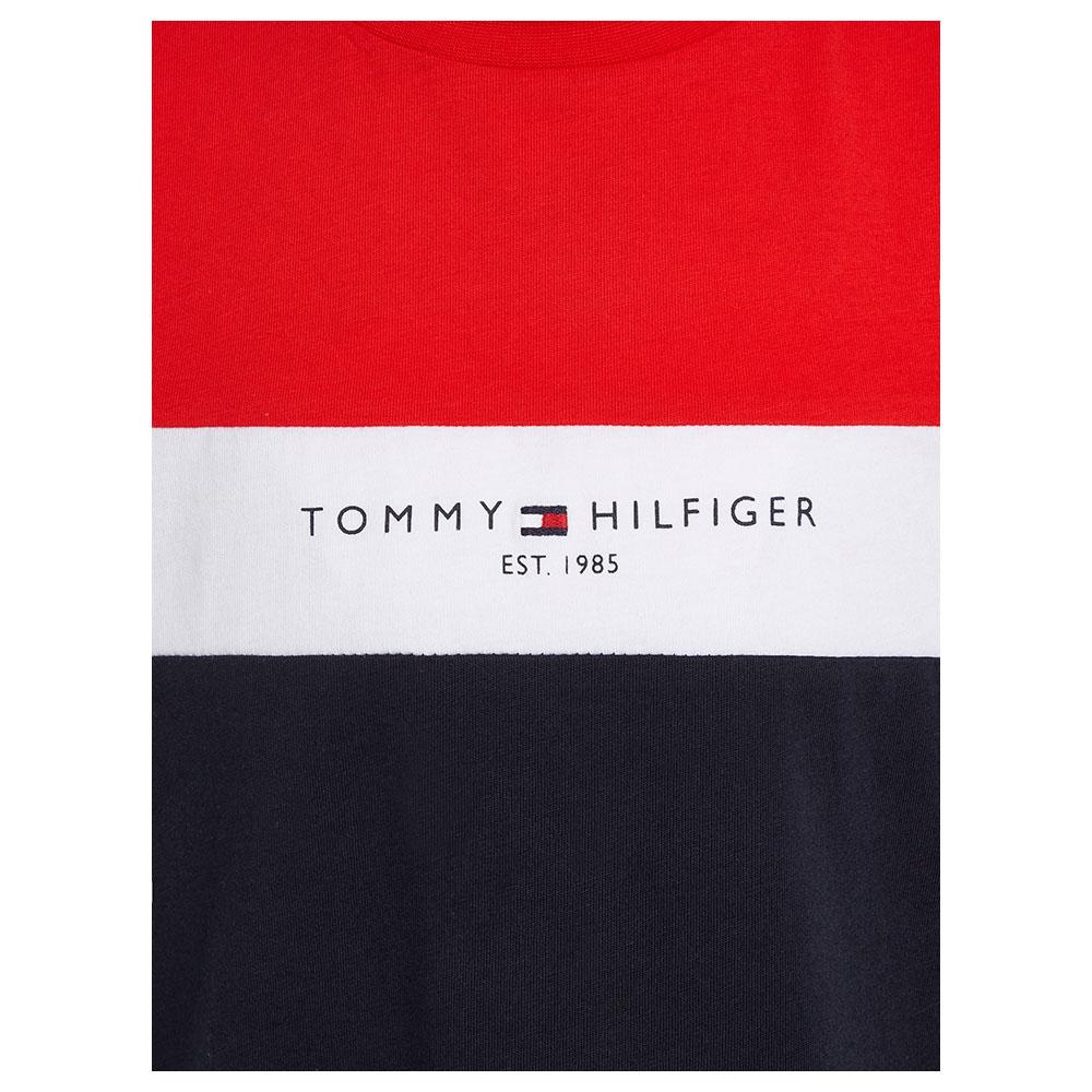 Tommy Hilfiger - Essential Color block Logo Short Sleeves Tee - Red