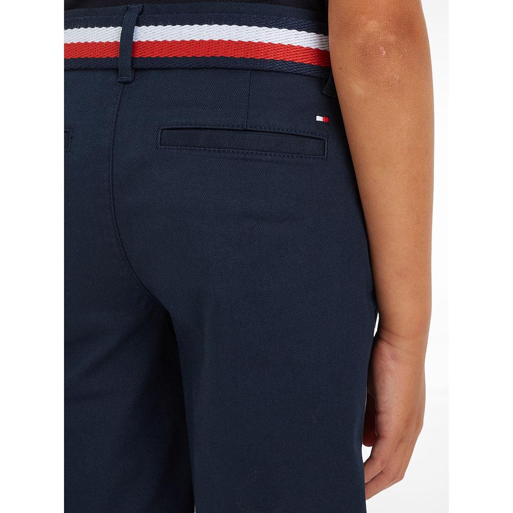 Tommy Hilfiger - Woven Belted Shorts - Blue